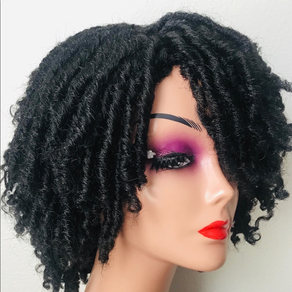 Twist Hair Soft Dreadlock Short Synthetic Wig For Women Synthetic Wig